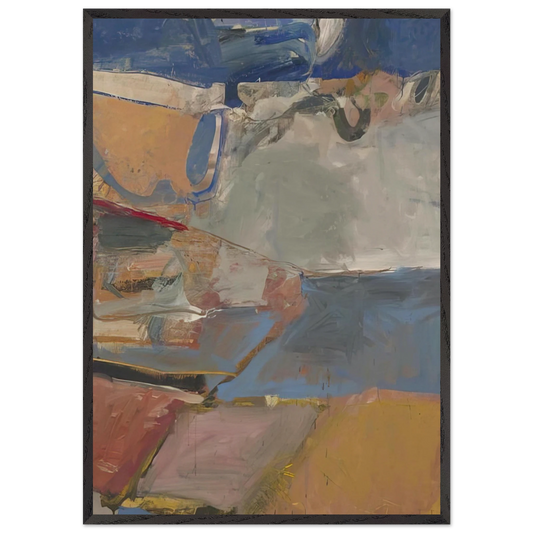 Berkeley 22 - Richard Diebenkorn Framed Art Print – Black Wooden Frame - Default Title - -Framed Art Print