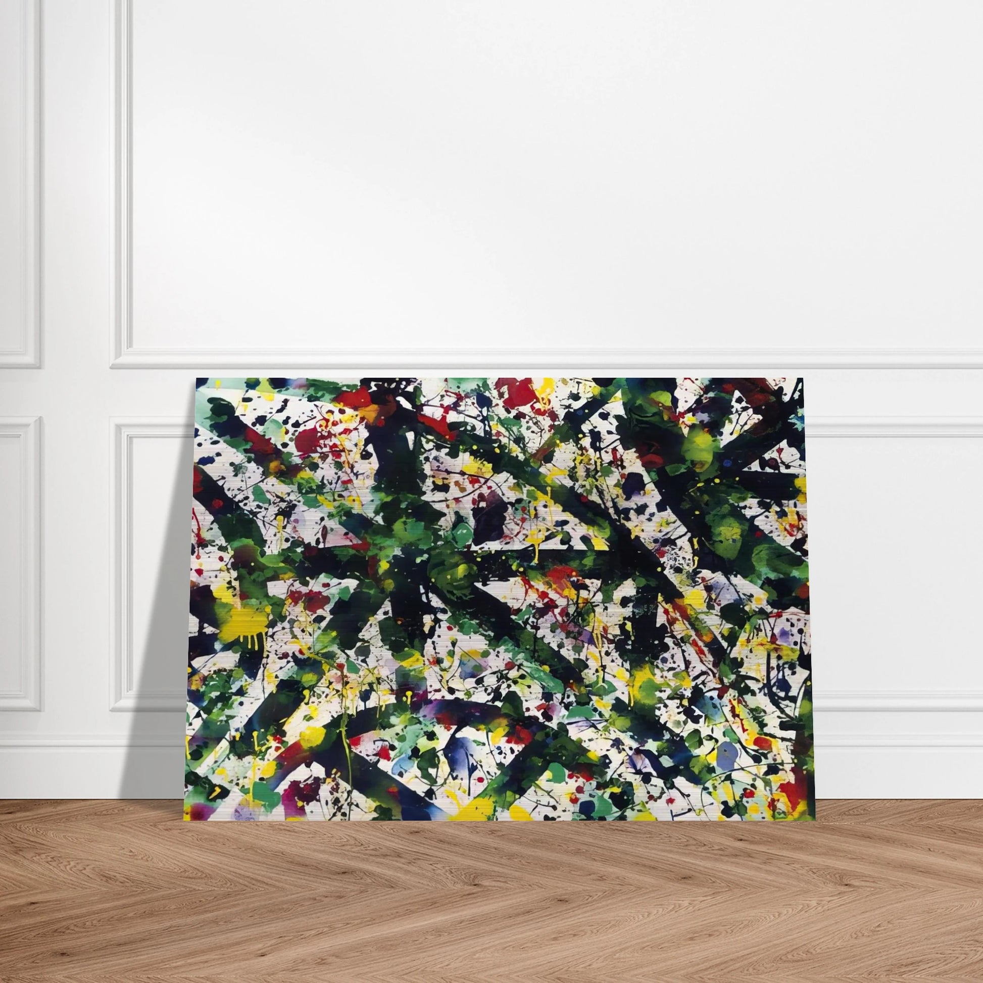 Green Buddha - Sam Francis Brushed Aluminum Print - 70x100 cm / 28x40 inches | Sam Francis Aluminum Print | Sam Francis Prints