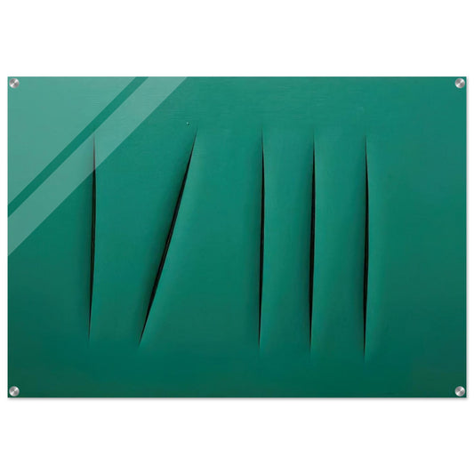 Concept Spatial - Lucio Fontana Acrylic Print - 70x100 cm / 28x40″ inches | Lucio Fontana Wall Art | Lucio Fontana Prints