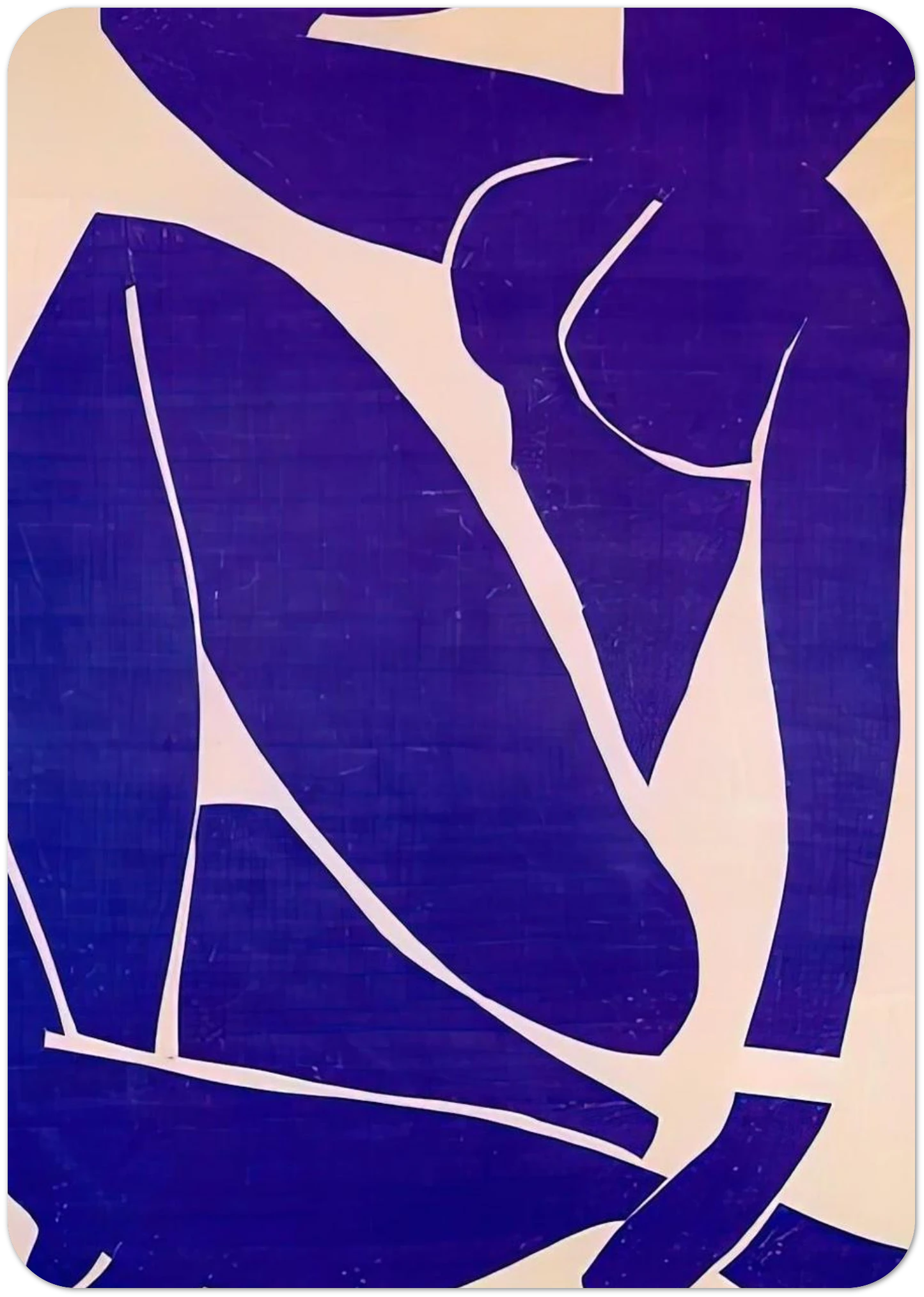 BLUE NUDE III 1952 By Henri Matisse Pack of 10 Post Cards | Henri Matisse Post Cards | A6 (10.5 x 14.8 cm) - 4.1 x 5.8 inches