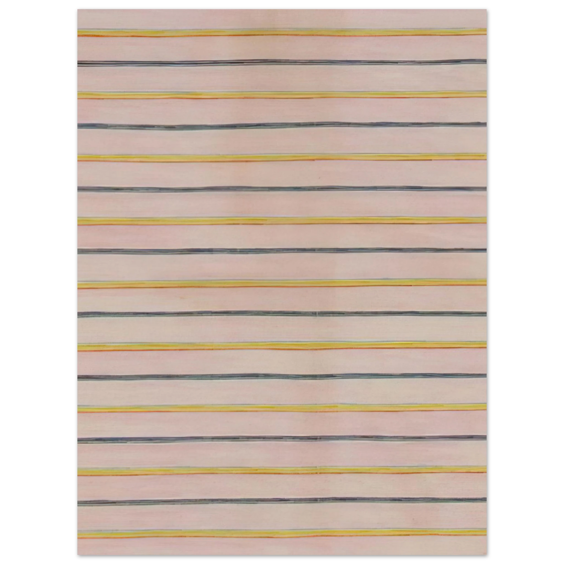 Gene Davis - Pin Stripes - 1960 Fine Art Poster - Default Title