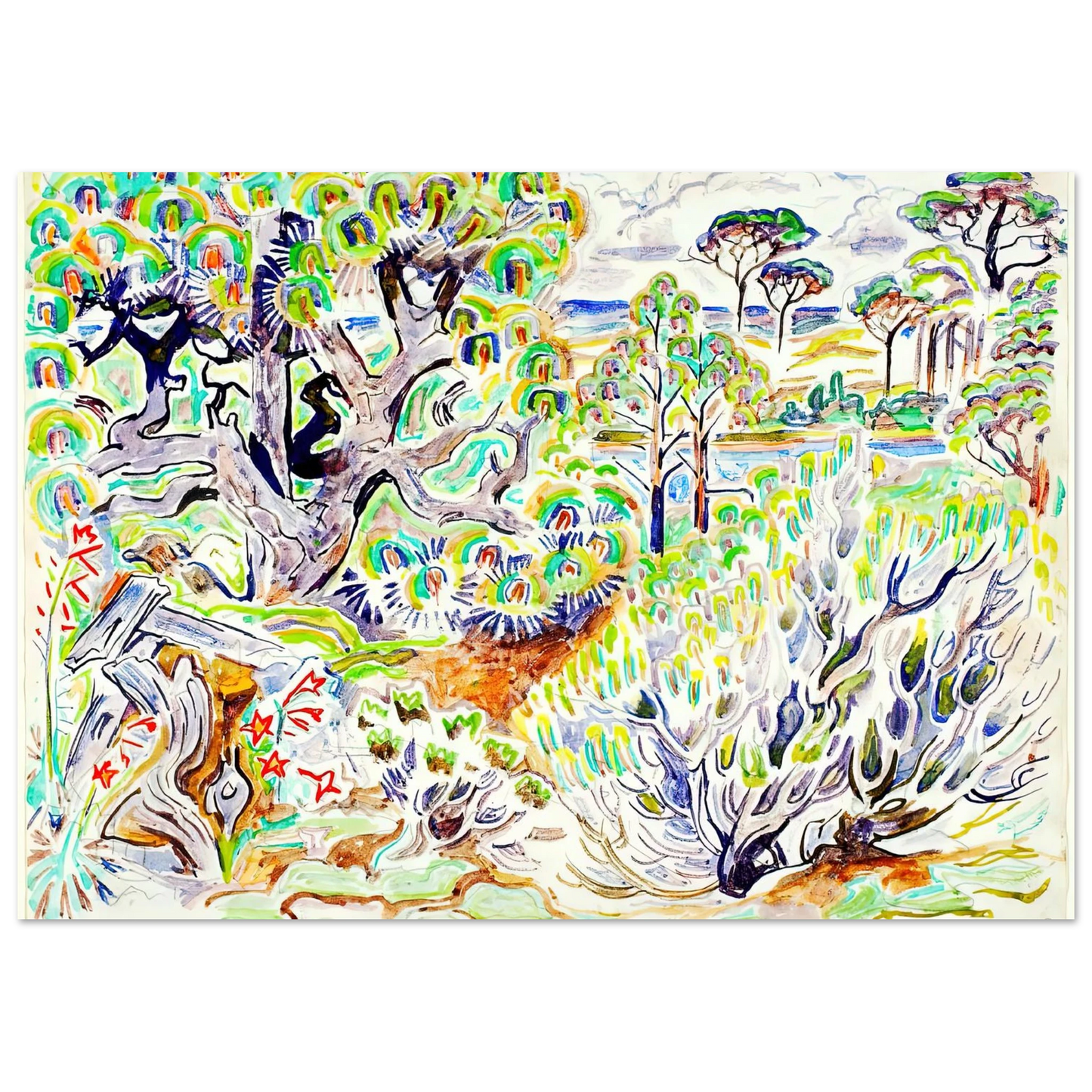 Walter Inglis Anderson - Walter Anderson Wall art - 40x50 cm / 16x20 Inches - Fine Art Poster - -