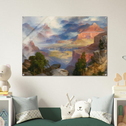 Grand Canyon in Mist - Thomas Moran Acrylic Print - 70x100 cm / 28x40″ inches | Thomas Moran Wall Art | Thomas Moran Prints
