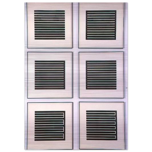 Six Aquatints - 1980 - Donald Judd Brushed Aluminum Print - 70x100 cm / 28x40 inches | Donald Judd Aluminum Print | Donald Judd Prints
