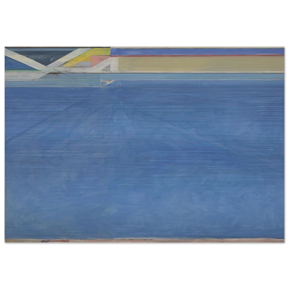Ocean Park #129 - Richard Diebenkorn Brushed Aluminum Print - 70x100 cm / 28x40 inches | Richard Diebenkorn Aluminum Print | Richard Diebenkorn Prints