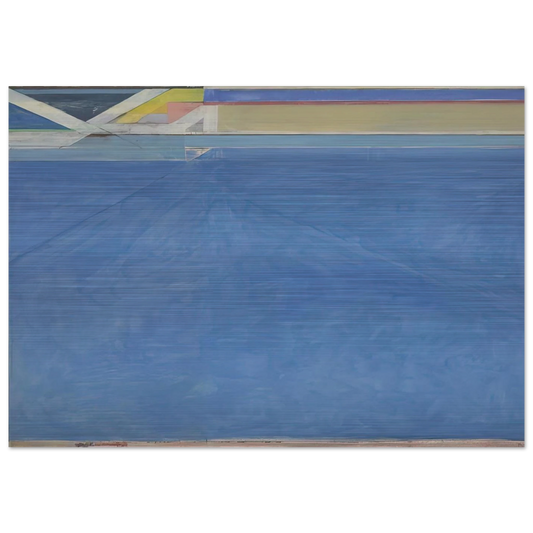 Ocean Park #129 - Richard Diebenkorn Brushed Aluminum Print - 70x100 cm / 28x40 inches | Richard Diebenkorn Aluminum Print | Richard Diebenkorn Prints
