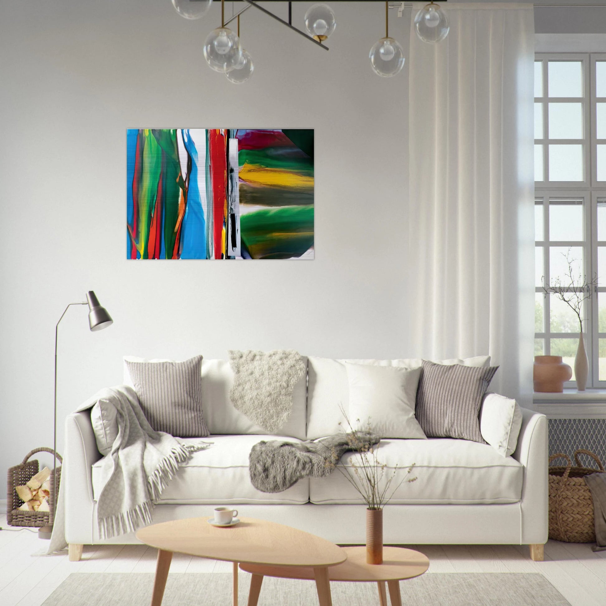 Phenomena Astral Tundra - 1986 - Paul Jenkins Brushed Aluminum Print - 70x100 cm / 28x40 inches | Paul Jenkins Aluminum Print | Paul Jenkins Prints