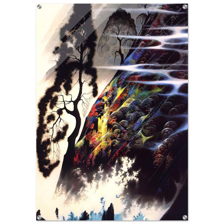 Radiant Splendor - Eyvind Earle Acrylic Print - 70x100 cm / 28x40″ inches | Eyvind Earle Wall Art | Eyvind Earle Prints