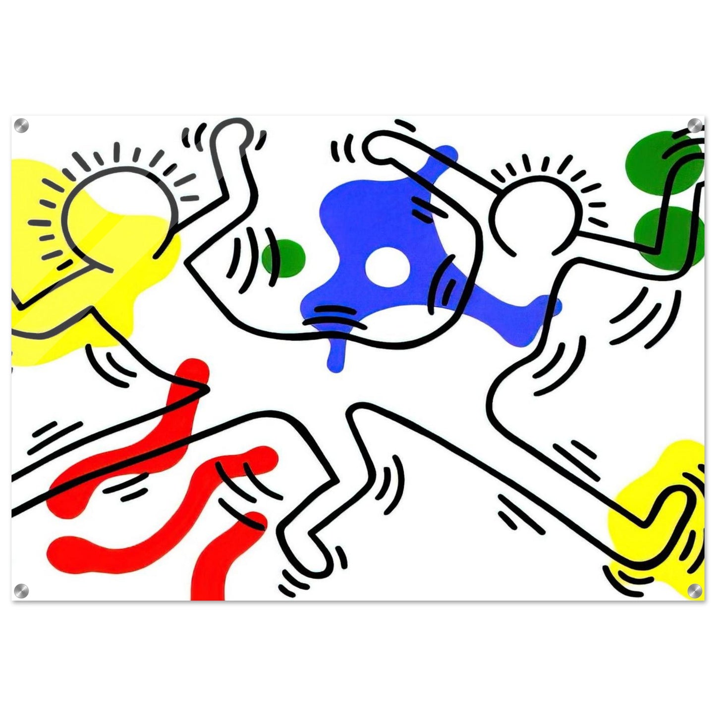 UNTITLED 1986 - Keith Haring Acrylic Print - 70x100 cm / 28x40″ inches | Keith Haring Wall Art | Keith Haring Prints