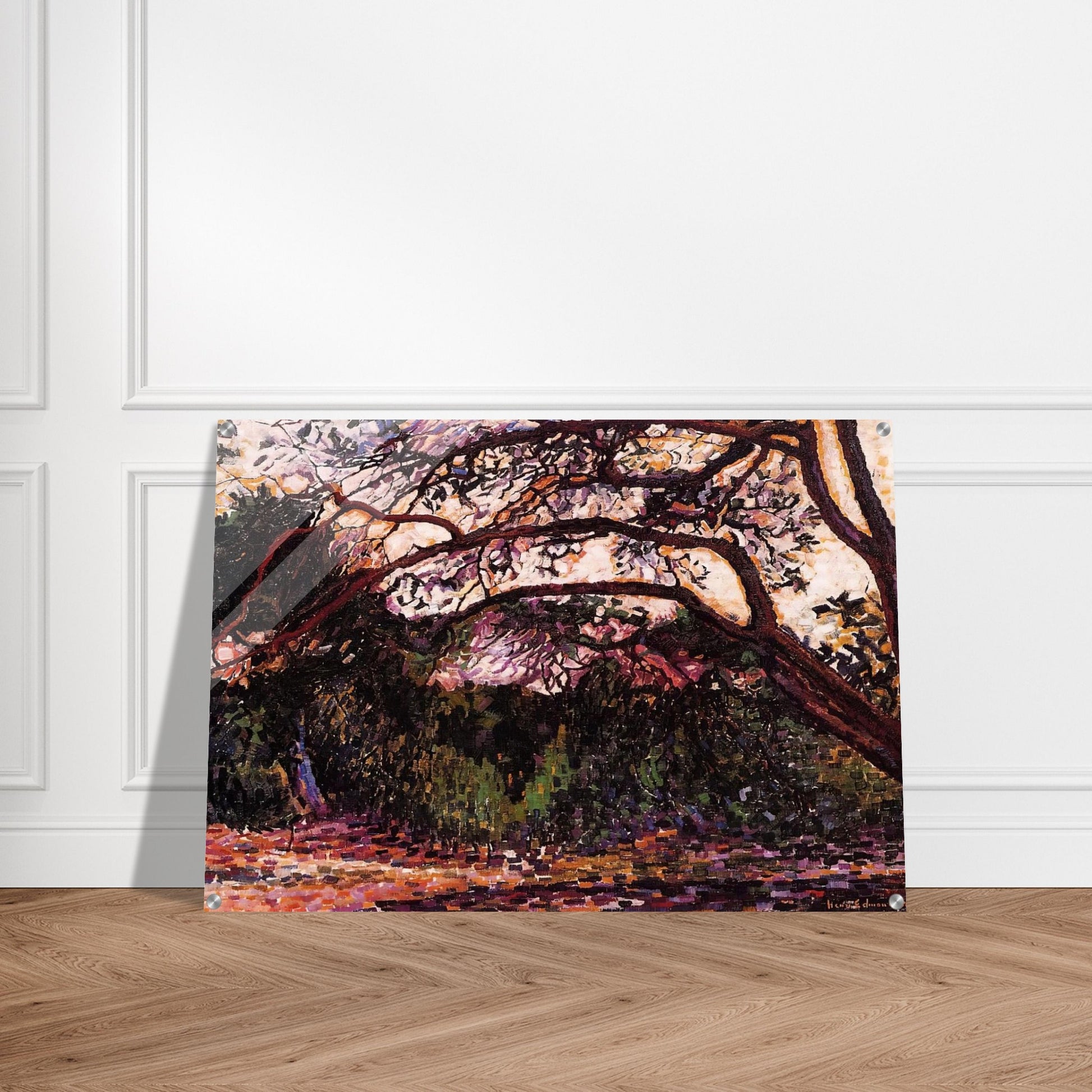 Wooded Landscape - Henri-Edmond Cross Acrylic Print - 70x100 cm / 28x40″ inches | Henri-Edmond Cross Wall Art | Henri-Edmond Cross Prints