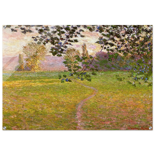 Morning Landscape, Giverny - claude monet Acrylic Print - 70x100 cm / 28x40″ inches