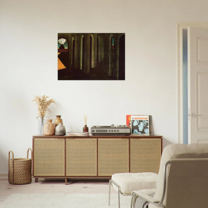 THE ANXIOUS JOURNEY 1913 - Giorgio de Chirico Brushed Aluminum Print - 70x100 cm / 28x40 inches | Giorgio de Chirico Aluminum Print | Giorgio de Chirico Prints