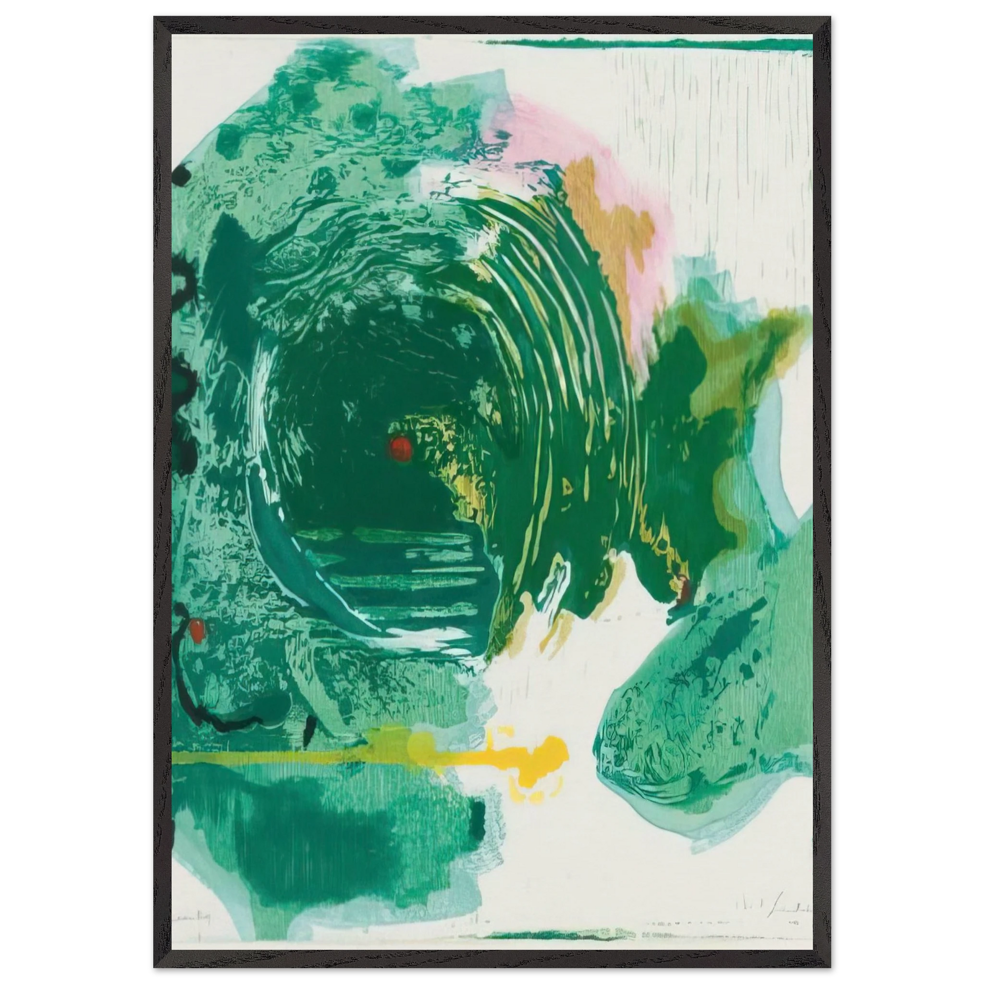 Radius - 1993 - Helen Frankenthaler Framed Art Print – Black Wooden Frame - Default Title - -Framed Art Print