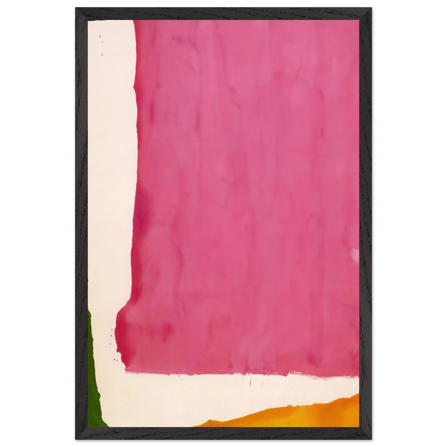Helen Frankenthaler - Mauve District - 1966 Wall art - 20x25 cm / 8x10 inches - Premium Wooden Framed Poster With Fine Art Paper - White frame