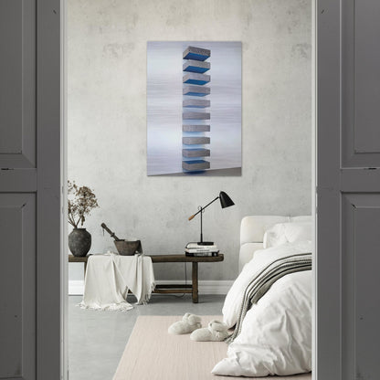 Untitled 77-41 Bernstein - 1977 - Donald Judd Brushed Aluminum Print - 70x100 cm / 28x40 inches | Donald Judd Aluminum Print | Donald Judd Prints