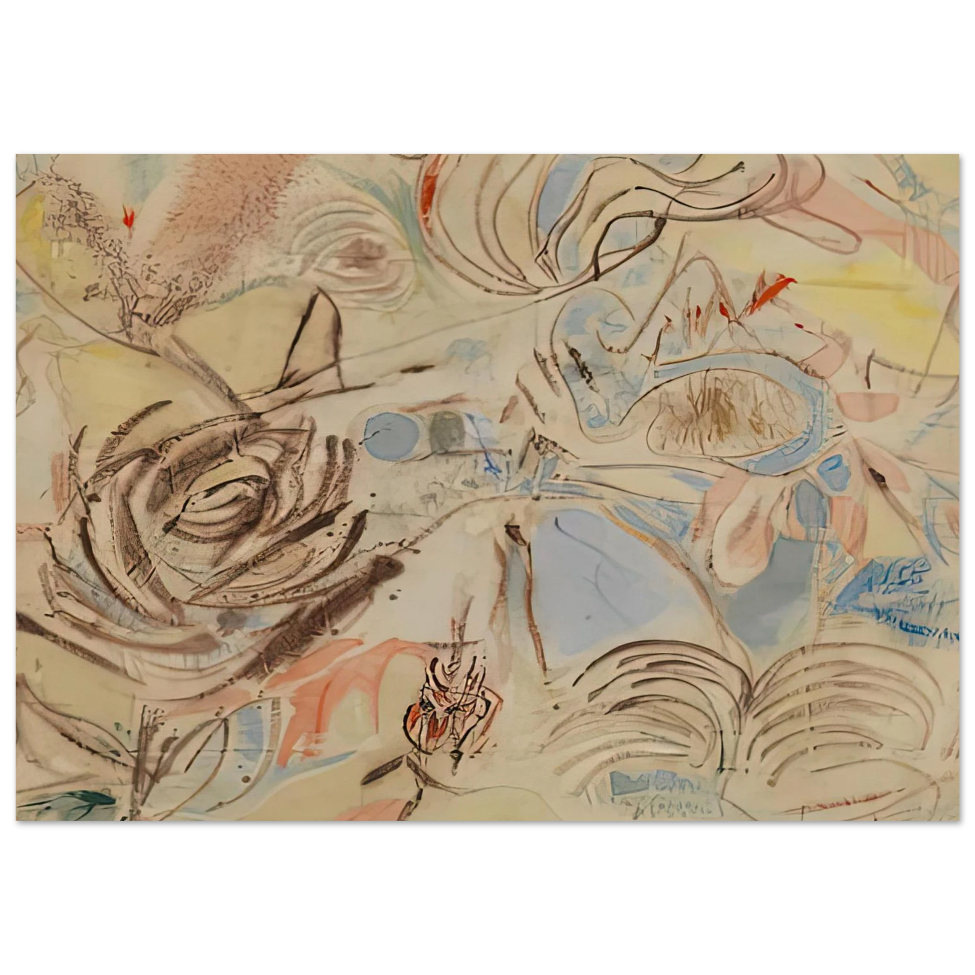 Helen Frankenthaler - 10 29 52, 1952- Wall Art - 28x40 inches / 70x70 cm - Canvas (Imperial) - -