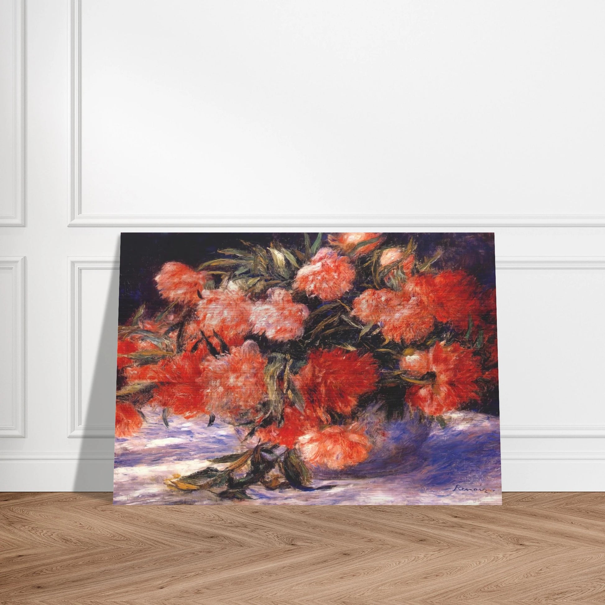 Peonies - Pierre-Auguste Renoir Brushed Aluminum Print - 70x100 cm / 28x40 inches | Pierre-Auguste Renoir Aluminum Print | Pierre-Auguste Renoir Prints