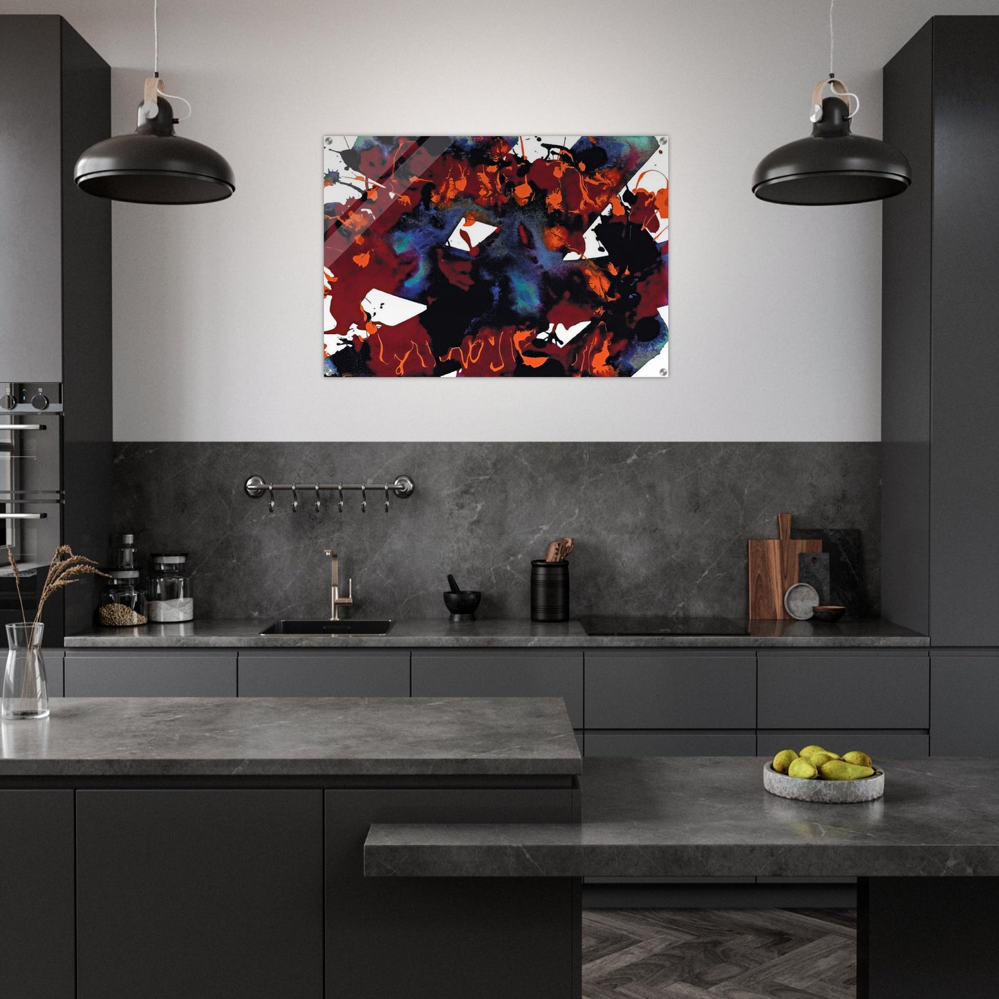 Untitled  SFP94-149  SFF 1819  - Sam Francis Acrylic Print - 70x100 cm / 28x40″ inches | Sam Francis Wall Art | Sam Francis Prints