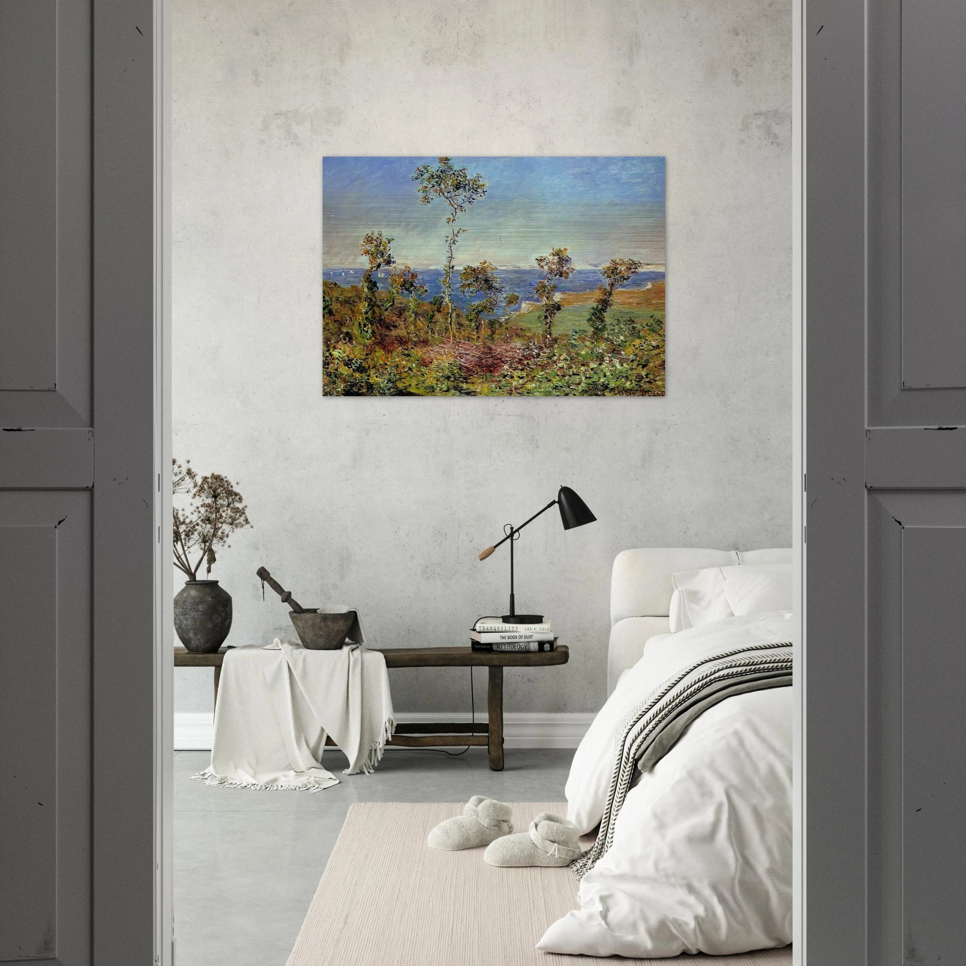 The Fonds at Varengeville - claude monet Brushed Aluminum Print - 70x100 cm / 28x40 inches | claude monet Aluminum Print | claude monet Prints